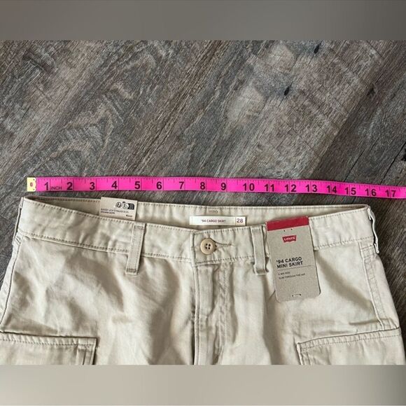 Levi's '94 Cargo Twill Mini Skirt- Size 28 - Picture 6 of 7